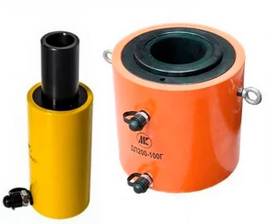 Домкрат ДП60Г50 с полым штоком гидравлический двустор.