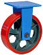 FHpo100 - Сверхбольшегрузное полиуретановое колесо 350 мм, 1000 кг (площадка, неповоротн., шарикоподш.)